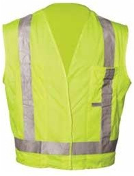 OK-1 OK-SVLMH ANSI Class II Hook & Loop Closure Surveyor Vest Size:S/M (26-38")
