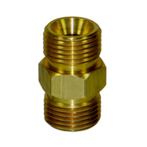 Binks 83-1294 Brass Nipple 3/8" NPS x 3/8" NPS