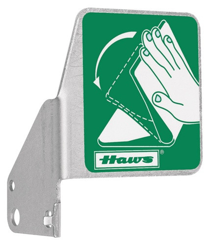 Haws SP216 stainless steel push flag
