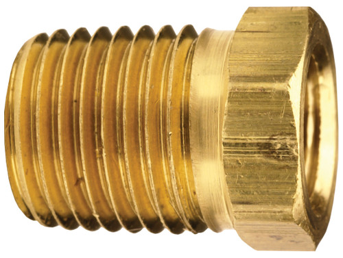 Dixon 3730802C Brass Reducer Hex Bushing 1/2" Male NPTF x 1/8" Fem NPTF