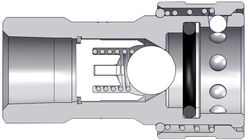 Dixon 4AGF4 1/2" AG COUPLER, 1/2" NPTF STEEL Body Material: STEEL Body Size: 1/2"