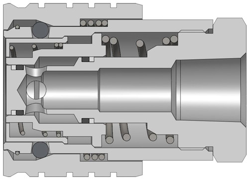 Dixon 4STBF4 1/2" SNAPTITE FF COUP, 1/2" BSPP, STEEL Body Material: STEEL Body Size: 1/2"