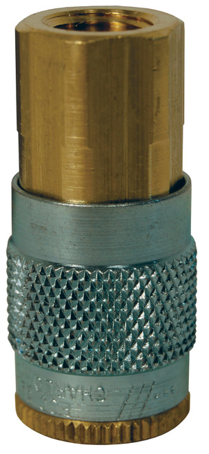 Dixon 4FF4 1/2" IND COUPLER, 1/2" NPTF, STEEL Body Material: STEEL Body Size: 1/2"