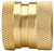 Dixon 500QCF Garden Hose Quick Connect Fem Coupler Brass (Fem Coupler x Fem GHT)