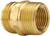 Dixon 5141212C Brass Male GHT x Male NPTF Adapter 3/4" GHT x 3/4" NPTF x 1/2" FNPT