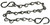 Dixon CH-SS-12 12" SS Jack Chains with S Hooks
