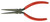 Xcelite 57CGV 5 11/16" Standard Needle Nose Pliers, Red Cushion Grip Handles, Carded