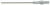 Xcelite 9964 0.072" x 4" Series 99 Bristol 6-flute Multile Spline Screwdriver Blade