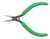 Xcelite L4G 4" Sub-miniature Needle Nose Pliers with Green Cushion Grips