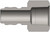 Dixon E1F1-S 1/8" STR8-THRU NIP, 1/8" NPTF, 303S Body Material: 303 STAINLESS Body Size: 1/8"