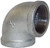 Dixon EL90100G 1" GALV 90 ELBOW