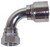 Dixon FJC90-08-08 Nominal Smooth Bore 90 Deg Fem JIC for -8 PTFE Hose (CS) 1/2" Thd