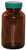 Vestil BTL-UVW-G-4 Wide-Mouth Amber UV Glass Bottle, 4 oz