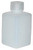 Vestil BTL-SN-2 Narrow-Mouth Square Plastic Bottle, 2 oz