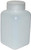 Vestil BTL-SW-16 Wide-Mouth Square Plastic Bottle, 16 oz