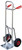 Vestil DHHT-250A-FD-UB Fold-Down Aluminum Hand Truck, Blue Flat-Free Urethane Wheels