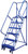 Vestil LAD-R-26-6-G Portable Warehouse Ladder, Steps: 6, Top Step (WxH): 26"x60", Gripstrut
