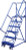 Vestil LAD-R-18-5-P Portable Warehouse Ladder, Steps: 5, Top Step (WxH): 18"x50", Perforated