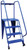 Vestil LAD-TGS-60-3-P Tip-N-Go Mobile Ladder, Perforated Steps, Number of Steps: 3
