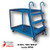 Vestil SPS3-2848 3-Shelf Heavy Duty Extruded Steel Truck, Bottom Shelf Size (WxL): 28"x48"