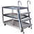 Vestil SPA2-2236 2-Shelf Heavy Duty Extruded Aluminum Truck, Bottom Shelf Size (WxL): 22"x36"