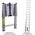 Vestil TLAD-15-1 Telescoping Ladder, Extended Steps: 6"-15', Capacity (lbs.): 250