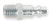 Legacy A73640-X Industrial Type D Plug 3/8" MNPT 1/4" Body steel bagged bulk