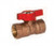 Legend Valve 102-905 1" T-3005 Red Top Economy Gas Ball Valve, Two-Piece