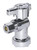 Legend Valve 114-903 1/2" CTS X 3/8" OD T595 1/4 Turn Push-Fit CP Supply Stop, Angle Valve