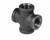 Legend Valve 350-371 1/4" Black Cross