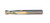 HTC 100-3750 3/4" Dia Solid Carbide Square End Mill, Stub Length, Uncoated, 3 Flute