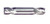 HTC 190-4062 1/16" Dia Solid Carbide Double End Mill, Square End, Stub Length, Uncoated, 4 Flute