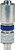 Dixon N4S6-LS-WF Dixlock Male Locking Head w/Ferrule 1/2" x 3/4" Plated Steel