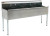 Eagle Group 1872-4-16/4 22" x 73 3/8" 16/430 stainless steel, four-compartment utility sink wi
