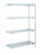 Eagle Group A4-63-1860S Stainless Steel Four-Shelf Add-on Unit, 18" W x 60" L x 63 H