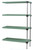 Eagle Group A4-74Z-L2336PM 23" x 36" EAGLEbrite zinc, LIFESTOR polymer shelving - add-on unit wit
