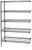 Eagle Group A5-86-2136V Valu-Master gray epoxy Five-Shelf Add-On Unit, 21" W x 36" L x 86 H