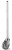 Eagle Group CPP86-S 86" stainless steel caster post - LIFESTOR shelving.