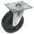 Eagle Group CPR6-500 Eaglebrite Zinc Caster, Resilient Tread, 6" Dia, 500 lbs Cap