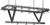 Eagle Group CM108PR 100" stainless steel, ceiling mounted rack, fits 108" table.