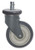 Eagle Group CPSS5-250 5" diameter, 1 1/4" wheel face, stem/swivel EAGLEbrite zinc polymer ca