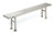 Eagle Group CRB1248EP 12" x 48" electropolished finish, solid gowning bench.