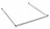 Eagle Group DTF2130-C 21" x 30" chrome 3-sided double truss frame.