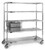 Eagle Group ECTS2460C 24" x 60" x 69" exchange carts - ECT series, 2 tote boxes, 4 wire shel
