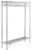 Eagle Group EP1448-GRH 14" x 48" electropolished finish, freestanding gowning rack with hooks
