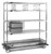 Eagle Group ECDS2160C 21" x 60" x 70" exchange carts - ESDS series, 2 tote boxes and 3 shelf