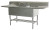 Eagle Group FFN2740-2-24-14/3 30 1/2" x 89 5/8" spec-master FFN series flush front sink two compartm