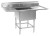 Eagle Group FN2020-1-24-14/3 27" x 70" one compartment, spec-master FN series coved corner sink, 20