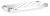 Eagle Group HDS2460SE 24" x 60" 16 gauge stainless steel embossed shelf - Quik-Set solid she