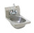 Eagle Group HSAN-10-F 18" x 12" x 14 1/4" space-saver hand sink, includes splash mount fauc